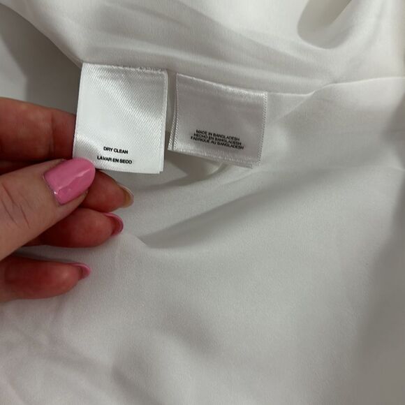 Kasper White Pocketed Faux-double-breasted Open Cuffed Sleeve Jacke Size 12 - Picture 7 of 11